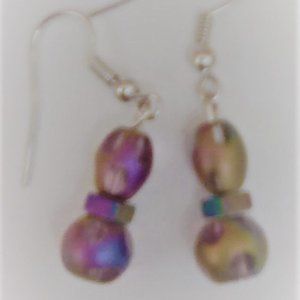 💮Multi color and shaped bead Earrings